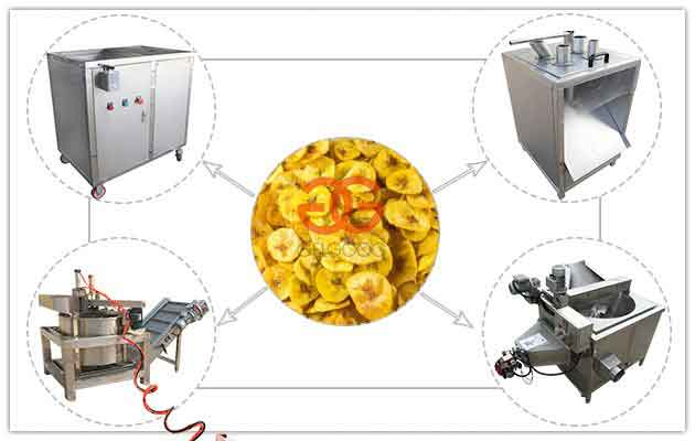 Línea de producción semiautomática de chips de plátano frito GELGOOG