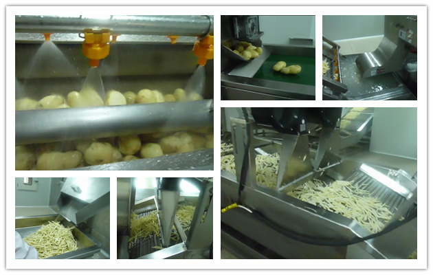 Maquina para hacer papas fritas congeladas Maquina para hacer papas fritas congeladas