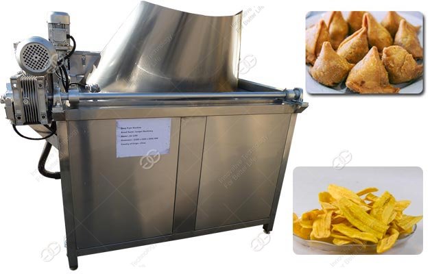 Maquina para freír chips de plátano