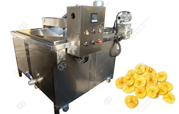 Maquina para freír chips de plátano