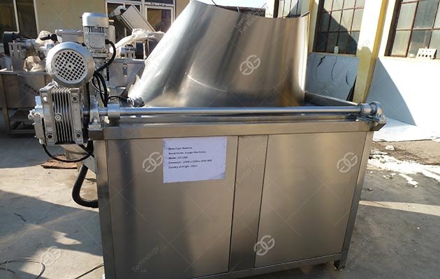 Maquina para freír chips de plátano