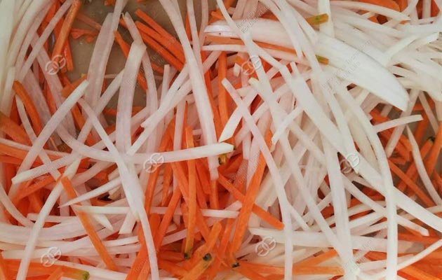Maquina cortadora de zanahorias