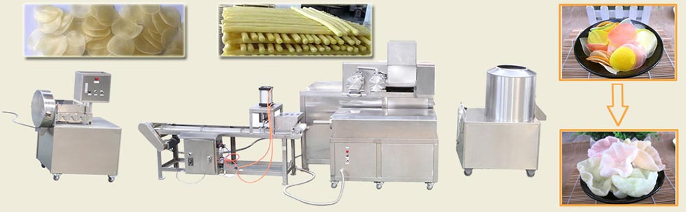 Máquinas para hacer chips de camarón