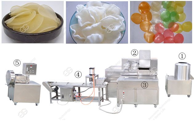 Máquina para hacer galletas de camarones