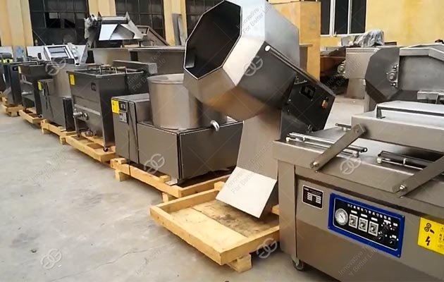 Línea para producción de chips de plátano