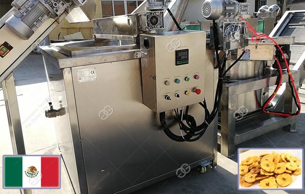 Máquina para freír chips de plátano