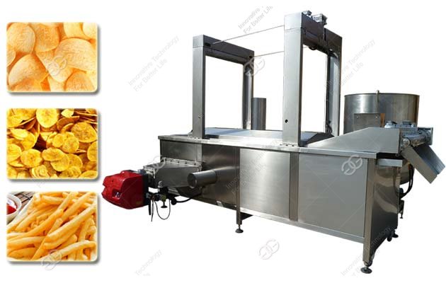 Máquina para freír chips de maíz con calefacción eléctrica
