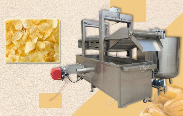 Freidora continua para patatas fritas