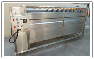 Maquina industrial para limpiar patatas