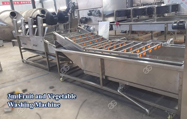 Lavadora de frutas y verduras 3m
