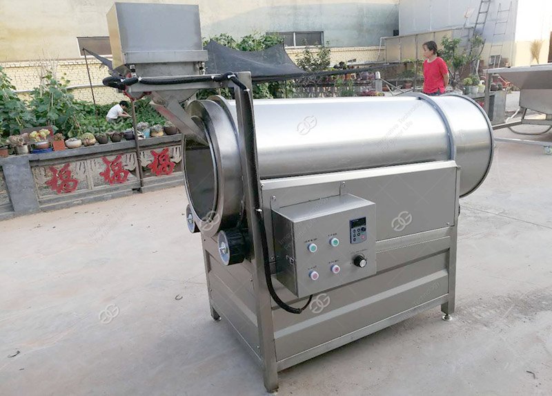 Máquina para recubrir con condimentos para snacks