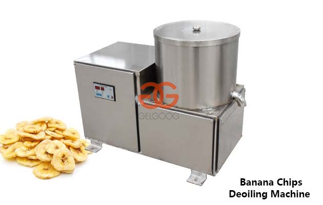 Máquina desaceitadora de chips de plátano