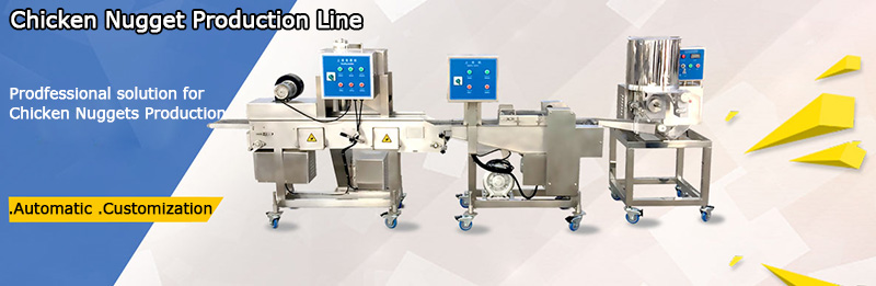 Línea automática de producción de nuggets de pollo