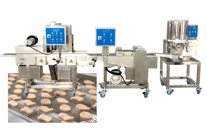 Línea automática de producción de nuggets de pollo