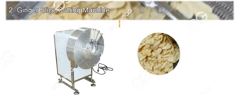 Maquina cortadora de rodajas de jengibre