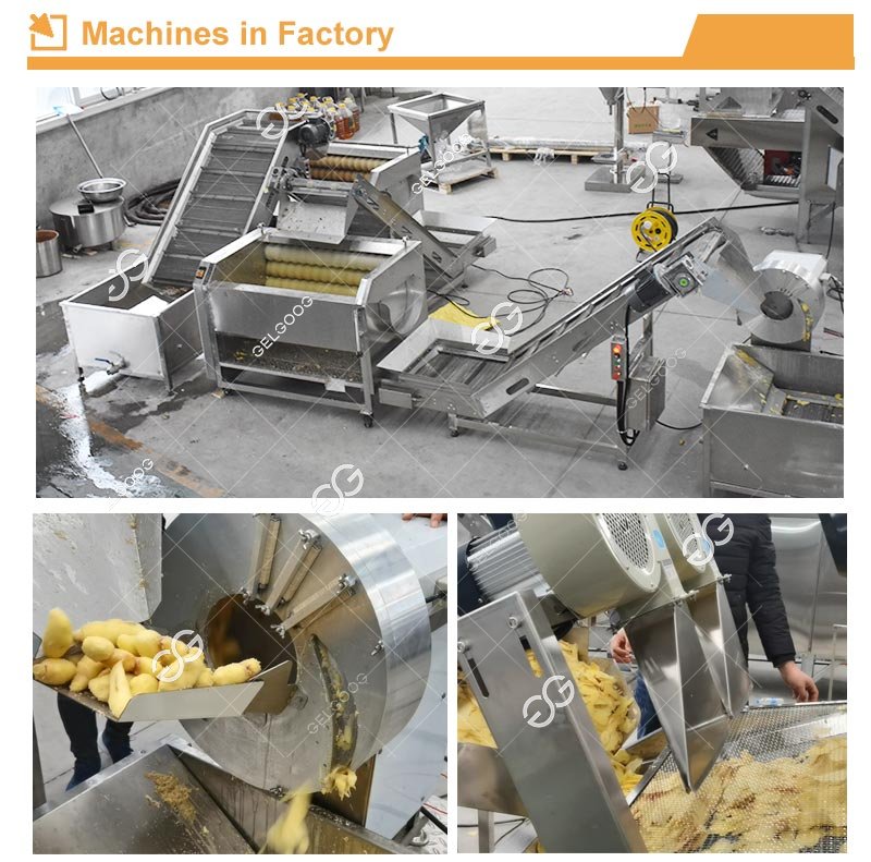 Equipos para procesar chips de jengibre